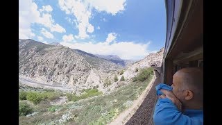 360º IRAN Crossing the Alborz Mountains by Train [upl. by Florina800]