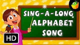 Karaoke The Alphabet Song  Songs With Lyrics  CartoonAnimated Rhymes For Kids [upl. by Ycaj]