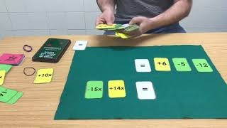 1 ESO Álgebra 3 Explicación de Ecuaciones base JUEGO DE CARTAS [upl. by Ariaet562]