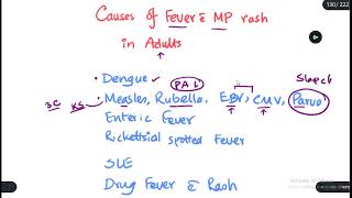 Differential Diagnosis in a patient with fever and Maculopapular rash [upl. by Sims153]