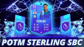 FIFA 22 POTM STERLING SBC CHEAPEST SOLUTION  NO LOYALTY [upl. by Ahsar]