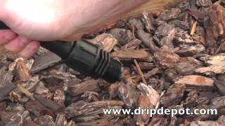 How To Cap Off a Run of Poly Drip Irrigation Tubing [upl. by Zins855]