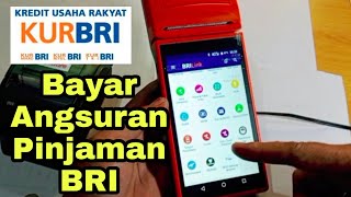 cara bayar angsuran KUR BRI di BRIlink mobile Android mpos [upl. by Gillette716]