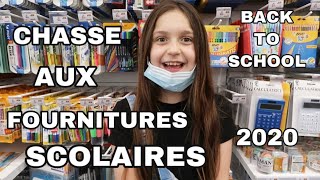 CHASSE AUX FOURNITURES SCOLAIRE 2020  BACK TO SCHOOL  1 [upl. by Oidiple573]