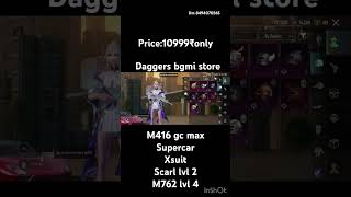 BGMI PREMIUM ACCOUNT PRICE 10999₹only full video dm DAGGERS BGMI STORE bgmi jonathangaming [upl. by Naujek]