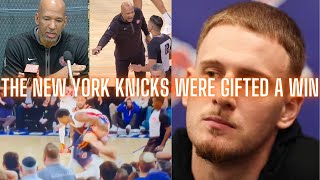 The New York Knicks Were Gifted A Win By The NBA Against The Detroit Pistons [upl. by Mychal]