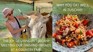 THE JOY OF COUNTRY LIFE IN TUSCANY  Meeting friends at a country fair and cooking local produce [upl. by Ennaeiluj]