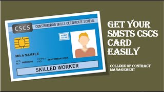 GET YOUR SMSTS CSCS CARD EASILY [upl. by Rhona]