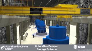 Coire Glas hydro scheme  visual walkthrough [upl. by Sammer]