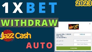 How to Withdraw Money From 1xbet 2023  1xbet Withdrawal Kaise kare  1xbet Withdraw Jazzcash Auto [upl. by Fleischer]