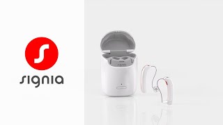 How to charge Styletto X onthego  Signia Hearing Aids [upl. by Aitram]