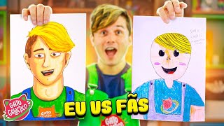 EU vs FÃS  REFAZENDO ARTES DOS INSCRITOS [upl. by Eleahcim]