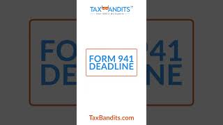 The Form 941 Deadline Is Today [upl. by Ymaj]