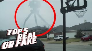 5 Tripods Haedcrab Caught on Camera in real life [upl. by Ajnek]