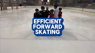 Efficient forward skating  maximizing hockey strides [upl. by Courtney151]