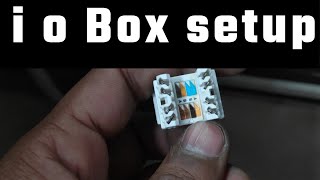 io box punching in Hindi  How to punch down cat 6 keystone jack  Ethernet Cable  lan tester [upl. by Neirrad411]