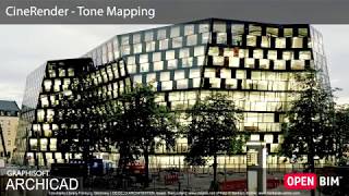 ARCHICAD 22  CineRender  Tone Mapping [upl. by Stefano]