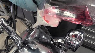 Delboys Garage Harley Davidson Fork Oil Change [upl. by Swithbert650]