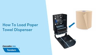 How To Load Paper Towel Dispenser  Cascades PRO Tandem Mechanical NoTouch [upl. by Eenimod]