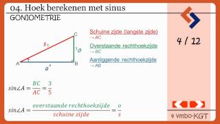 04 Hoek berekenen met sinus [upl. by Nosdivad97]