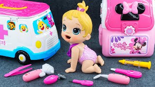 90 Minutes Minnie Mouse Ambulance Toys Satisfying ASMR Doctor Toys Unboxing 💞 Lana Unboxing Toys [upl. by Anoek]