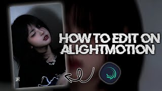 Tutorial how to edit on Alightmotion basic editing [upl. by Koffler]