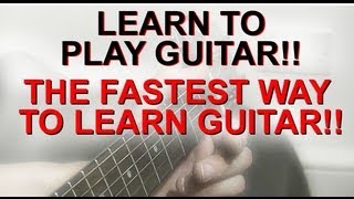 Learn To Play Guitar The Fastest Way  The Busker Technique 1 [upl. by Jocko]