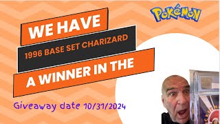 1996 Base Set Charizard WINNER pokemon [upl. by Esilana]