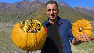 BEST RECIPE PILAF COOKED IN PUMPKIN  HOW TO COOK THE PERFECT PILAF [upl. by Acirat758]