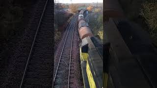 4 tone 70806 working 6R38 from Aberdeen Waterloo to Irvine Caledonian Paper train freighttrain [upl. by Harhay]