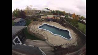 Viking Cambridge Fiberglass Pool Time Lapse Install [upl. by Ardnayek]