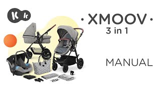 Kinderkraft XMOOV 3in1 pushchair up to 22 kg How to video  Tutorial [upl. by Kreager457]