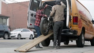 Easy Motorcycle Ramp  Becky Stern [upl. by Ahsienod]