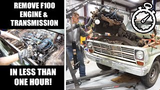 F100 Engine Removal  Quick amp Easy How To [upl. by Burt282]