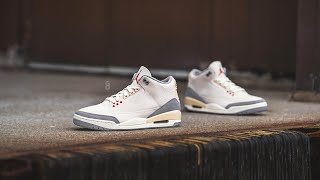 Air Jordan 3 Retro SE quotMuslinquot Review amp OnFeet [upl. by Nedrah]