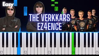 The Verkkars  EZ4ENCE  Easy Piano Tutorial [upl. by Ellenahs]