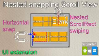 Nested ScrollView with snap Unity plugin for AssetStore [upl. by Anahsohs]