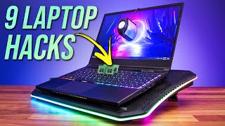 9 Gaming Laptop HACKS in 2 MINUTES [upl. by Allisan25]