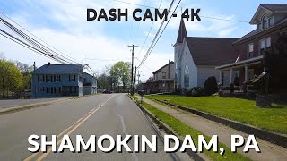 Shamokin Dam PA in 4K A Riverside Drive Through Quaint Streets and Natural Beauty [upl. by Dow32]