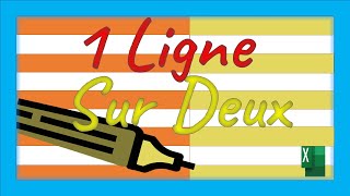 Mettre en surbrillance une ligne sur deux dans Excel ✅ sélectionner des lignes alternatives 👍 😱 🔴 [upl. by Kissel942]