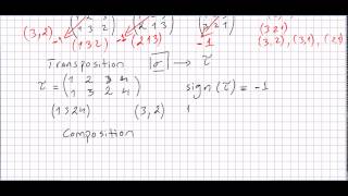 Linear algebra 106 Permutations and Transpositions [upl. by Ettedualc]