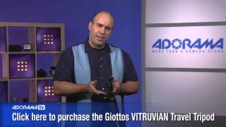 Giottos VITRUVIAN Travel Tripod HandsOn Overview Adorama Photography TV [upl. by Enneiluj]