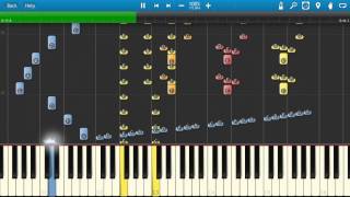 Bewitched  TV Theme Song  Synthesia Cover  Piano Tutorial [upl. by Amirak]