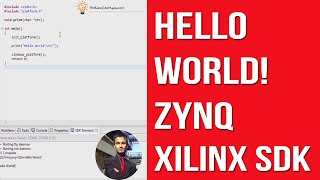 Hello World UART FPGA Lab On Zynq Processor in Xilinx SDK [upl. by Aikahc]