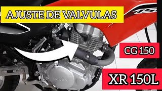 Ajuste reglaje regular valvulas punterias Honda XR 150 XR 125 New Titan 150 Broos Nxr 125 150 [upl. by Cioffred]