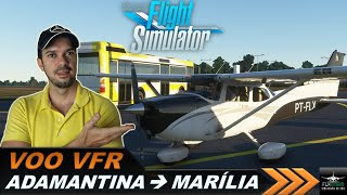 Voo VFR Adamantina SDAD  Marília SBML  EP64 [upl. by Eneiluj]