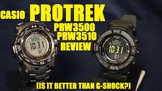 Casio Pro Trek PRW3500 amp PRW3510 REVIEW [upl. by Eihpos756]