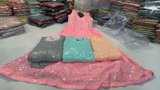 From 675 🤩🛍️Chickpet Bangalore wholesale partywear Gowns single piece courier av festival [upl. by Ericksen]