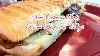 How To Make Roast Beef Po Boys  Recipe [upl. by Adleremse817]