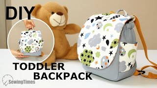 DIY TODDLER BACKPACK  Cute Bag for baby Sewing Tutorial sewingtimes [upl. by Camus]